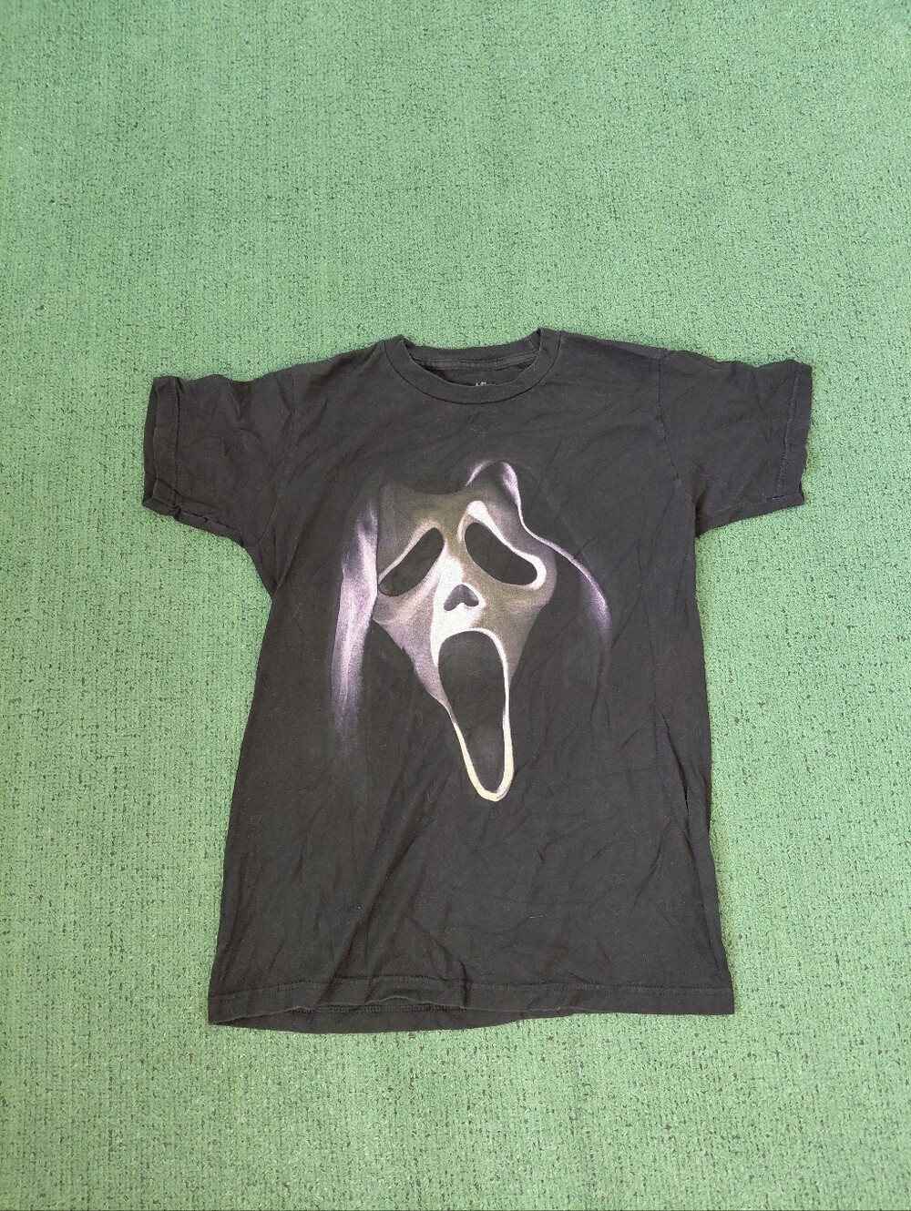 Scream Ghost Face Horror Scary Movie Black T Shirt Sz Small